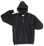 Hanes Ultimate Cotton - Full Zip Hooded Sweatshirt Black-L