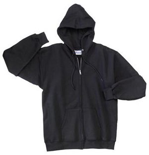 Buy Hanes Ultimate Cotton – Full Zip Hooded Sweatshirt Black-L