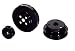 Automotive : AEM 237001B Tru-Power Blue Powdercoated Billet Aluminum Pulley Kit
