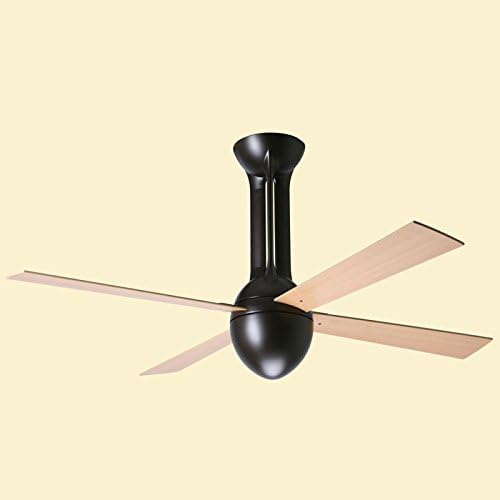 Period Arts Fans by Modern Fan EPS-DB-42-MP-651-003 Eclipse Fan; Dark Bronze; 42" Maple Blades; 18W GU24 CFL; Remot