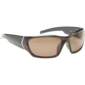 Click here to buy Fisherman Eyewear Redfish Dark Red Frame Original Polarized Sunglasses, Brown Lens.