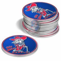 Mississippi Miss) Rebels Golf Ball Marker Pack)