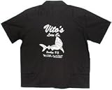 Vito's Loan Company Bowling Shirt Black Fifties Bowler