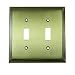 Deco Style Oil Rubbed Bronze 2 Gang Toggle Switch Wall Plate