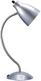 Tropical Modern Design Silver Finish Adjustable Gooseneck Desk Lamp