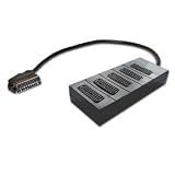 5 Way Scart Box Adaptor with 0.5m, Xbox , PS2, VHS