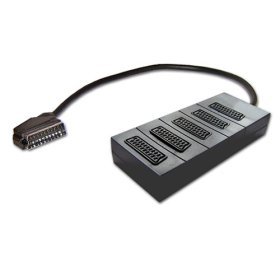 Childrens Toyshop  Electronics : 5 Way Scart Box Adaptor with 0.5m, Xbox , PS2, VHS