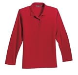 Port Authority - Ladies Silk Touch Long Sleeve Sport Shirt Red-S