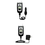 Essential Kit for the Samsung SCH-A850 - includes Car and Wall Charger with Rapid Charge Technology - Gomadic Brand w/ TipExchange Technology