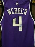 Signed Webber, Chris (Sacramento Kings) Authentic Jersey size Children's Large