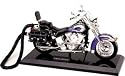 Telemania Harley Davidson Softail Beep Blue & Silver Motorcycle Telephone Novelty Phone - Telemania 025813