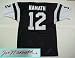 Joe Namath, New York Jets NFL Autographed Green Throwback Jersey