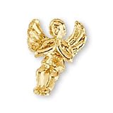 The Perfect 14K Yellow Gold Praying Angel Pin - 12X9MM