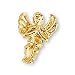 Jewelry : The Perfect 14K Yellow Gold Praying Angel Pin - 12X9MM