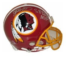John Riggins Autographed/Hand Signed Washington Redskins Pro Line Helmets signed ''SB17 MVP''