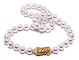 6.5x7mm Collection Quality Japanese Akoya cultured pearl necklace 16