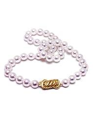 6.5x7mm Collection Quality Japanese Akoya cultured pearl necklace 18"