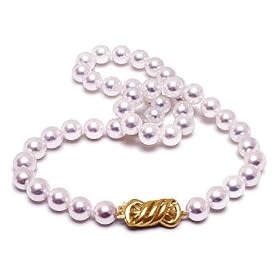 8.5x9mm Collection Quality Japanese Akoya cultured pearl necklace 17 by American Pearl