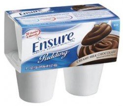 Ensure Pudding Creamy Milk Chocolate Cups 4 X 4oz Pack by Ensure