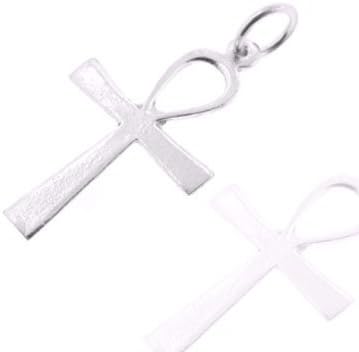 Sterling Silver 925 Authentic Ankh Cross Charm, Adjustable Fit with High Quality Finish