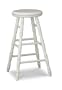 Carolina Cottage 24-Inch Swivel Top Verona Stool, Antique White