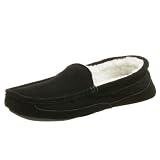 Dearfoams Men's Genuine Suede Moccasin