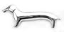 Long Sterling Silver Dachshund Weiner Dog Pin Brooch