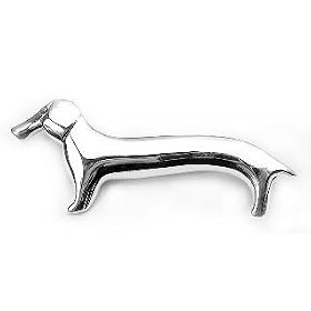 Long Sterling Silver Dachshund Weiner Dog Pin Brooch