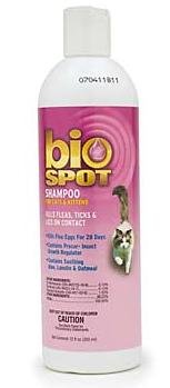 BIO SPOT Cat & Kitten Flea & Tick Shampoo 12 OZ