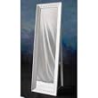 The Cambridge Scalloped Edge Cheval Mirror (White) (59"H x 18"W x 28"D)