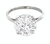 Certified 1.00 Carat G SI3/I1 Round Cut Diamond Engagement Solitaire Ring in Platinum