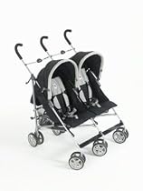 Meribel Twin Pushchair in Black