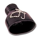 Crushproof Tubing (CRU17AF475) Oval Tailpipe Adapter with Hook & Chain