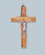 Wall Crucifix - 3 and 1/2" Height - Olive Wood - IMPORTED FROM ITALY