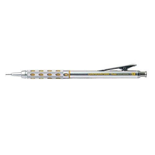 Pentel Graph Gear 1000 Automatic Drafting Pencil, 0.9mm, Yellow Accents, 1 Pencil (PG1019G)