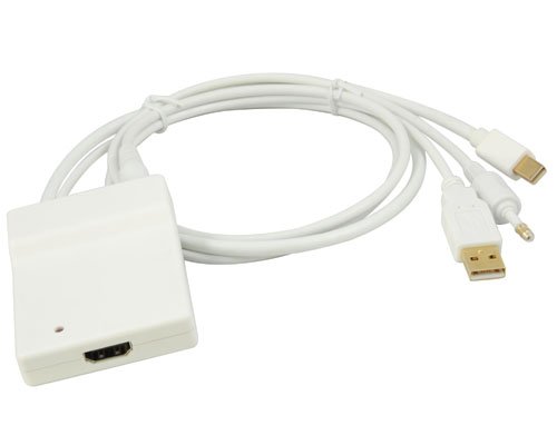 Mini DisplayPort to HDMI 1080p Video with Digital Audio Adapter