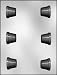 CK Products 1-1/4-Inch 3-D Flower Pot Chocolate Mold