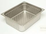 Perforated Pan Half Size- 10-1/4''W x 4''D x 12-5/8''L