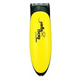 Conair Yellow Dog Palm Pro Battery Powered Micro-Trimmer, Dog Home Grooming, Yellow