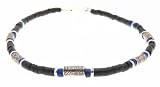 Beautiful Coco Wood & Patterned Bead Beads Surf Surfer Style Necklace / Choker - A