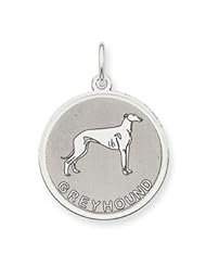 Sterling Silver Greyhound Disc Charm QC2690"