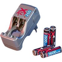Ansmann X 4 Energy Xact 250 incl. 4x NiMh hochleistungs- Akkus 2600mA Preisvergleich