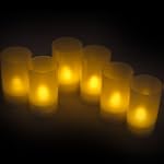 Daffodil LEC006Y 6 Bougies LED � pile...