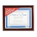 NU-DELL MANUFACTURING Award-A-Plaque Document Holder, Acrylic/Plastic, 10-1/2 x 13, Mahogany