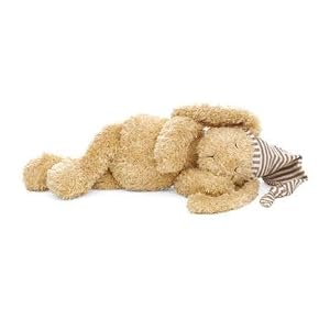Jelly Cat - Sleepy Bunny with Striped Hat by 