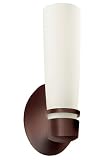 LAMPS PLUS Aria 11 High Fluorescent Bronze Outdoor Wall Sconce