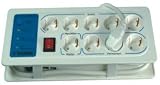 Isotronic PC-Powerleiste mit UeSS weiss mit Masterslave-funktion