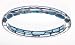 Kabbalah Bangle Sterling Silver Light Blue Resin and Authentic Red String Bangle