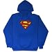  : Superman Officially Licensed Royal Blue Hooded Sweatshirt
