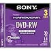Search : SONY 3DMW30 8CM DVD-RW Discs For Video Cameras - Three Pack